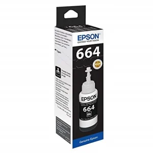 Epson 664 Original Black Ink Bottle with compatible Epson printers available in Bangladesh