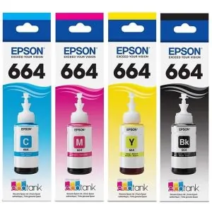 Epson 664 Original Ink - 4 Color Set with Compatible Printers in Bangladesh