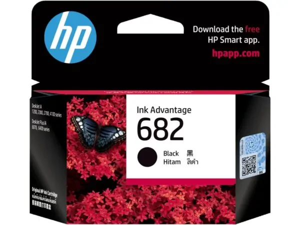 HP 682 Black Original Ink Advantage Cartridge #3YM77AA