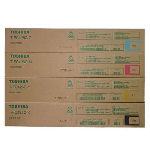 Toshiba T-FC425C-CMYK Four Color Toner Cartridge for Toshiba e-Studio Copier Machines